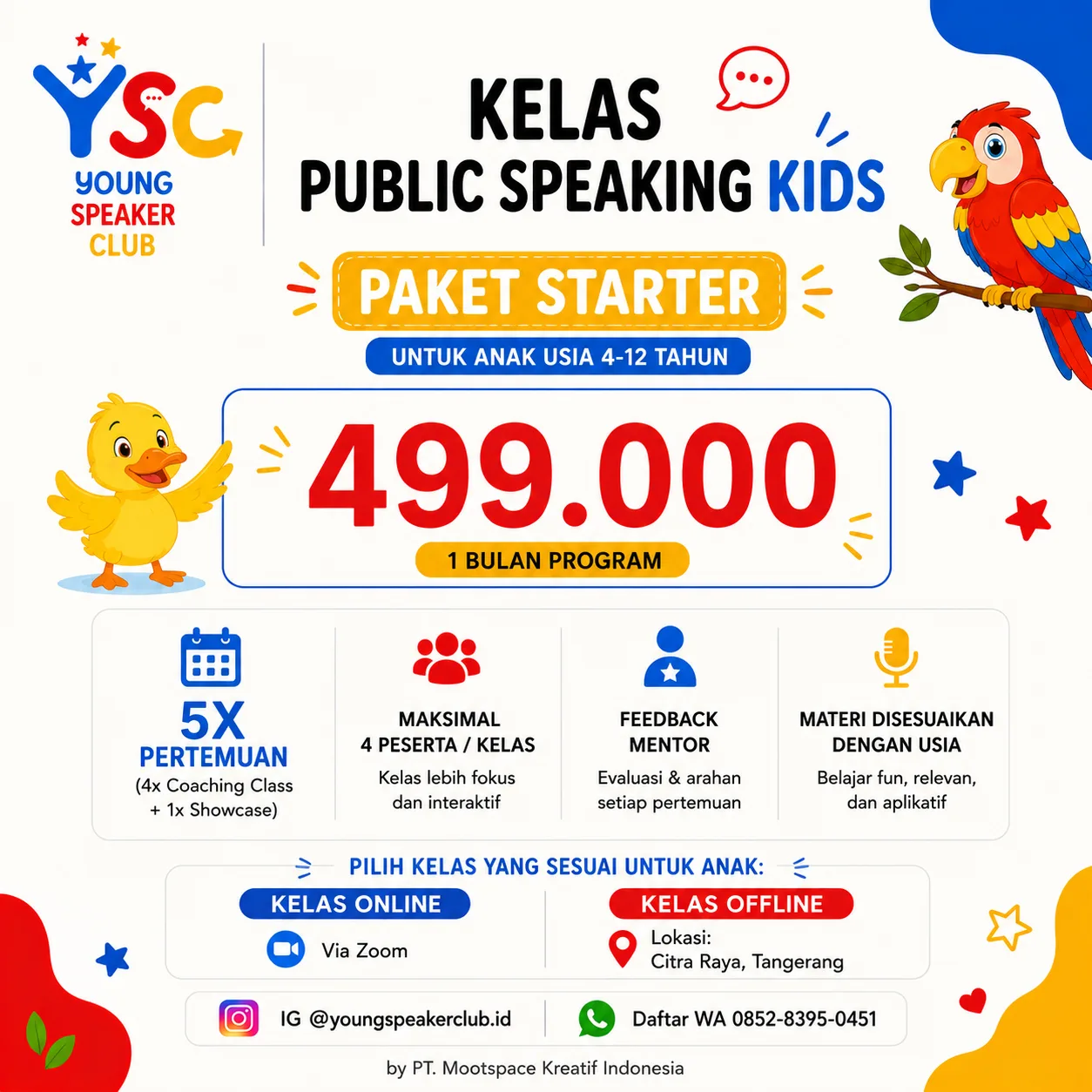 Paket Starter Rp 250.000 usia 4&ndash;12 tahun